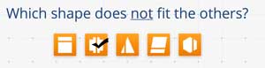 Which shape does not fit the others?